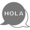 hola speech bubble