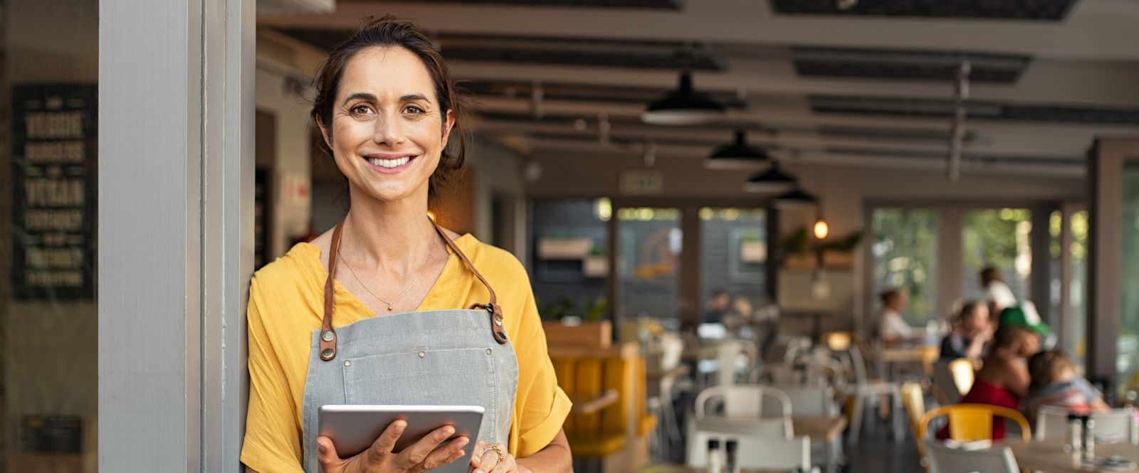 woman working at restaurant