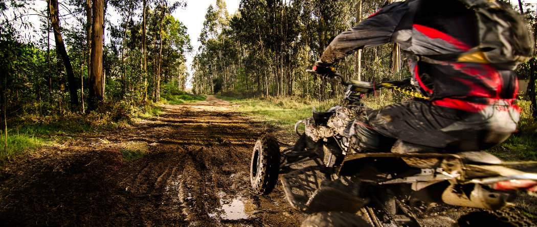 4 wheeler on dirt path